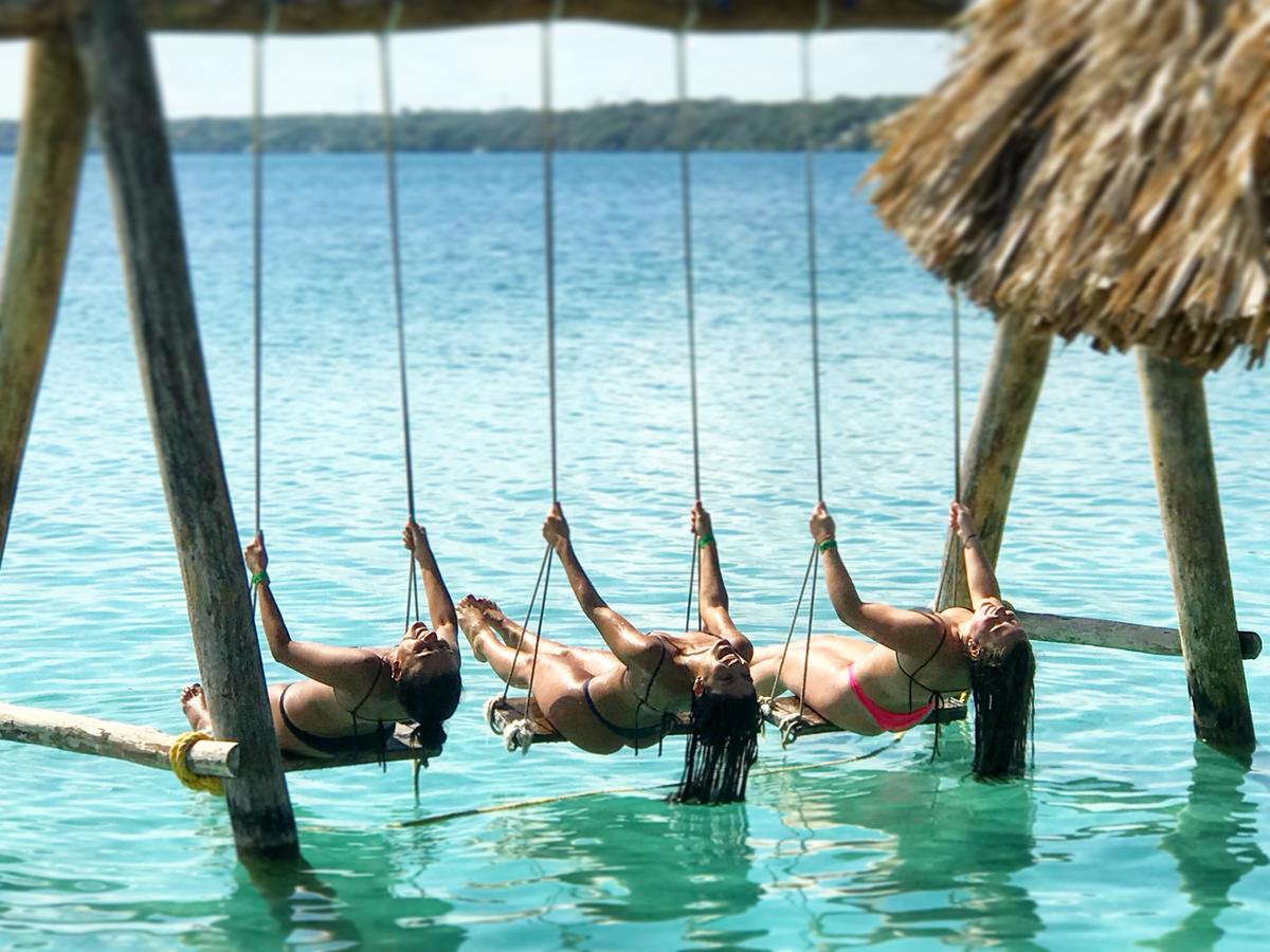 Ecocamping Yaxche Bacalar Exterior foto